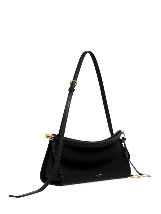 26SS 알라이아 르 클릭 이스트 웨스트 레더 스몰백 AA1S01426CA332 999 NOIR - ALAIA