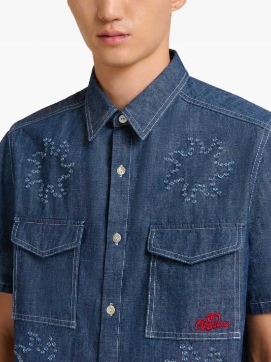 26SS 마르니 긴팔 셔츠 CUJU0032S4USCY72 PCB74 ORION BLUE - MARNI