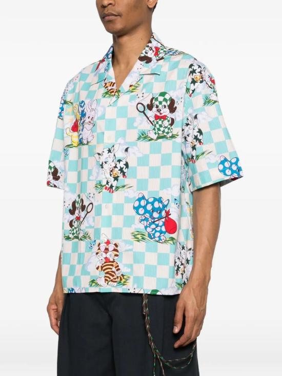 26SS 겐조 긴팔 셔츠 FG55CH1359T2 60 AQUA - KENZO