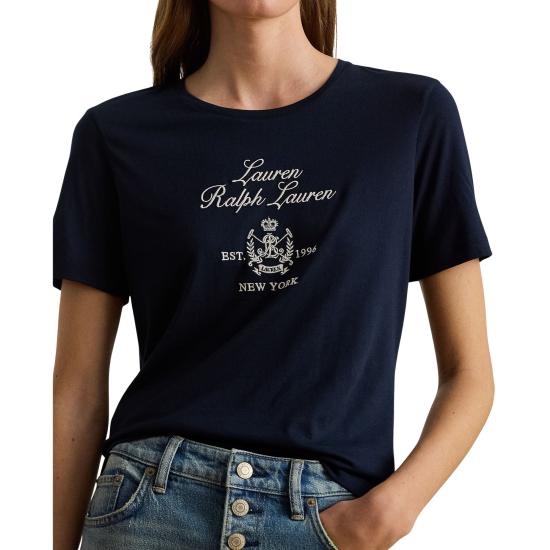 26SS 랄프 로렌 반팔 티셔츠 200P03725001 LAUREN NAVY - RALPH LAUREN