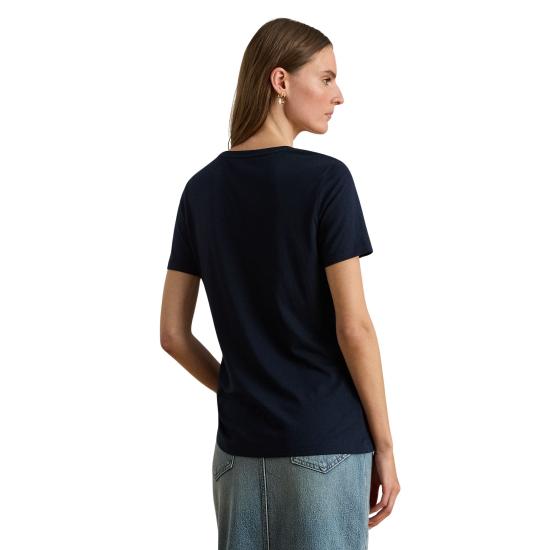 26SS 랄프 로렌 반팔 티셔츠 200P03725001 LAUREN NAVY - RALPH LAUREN