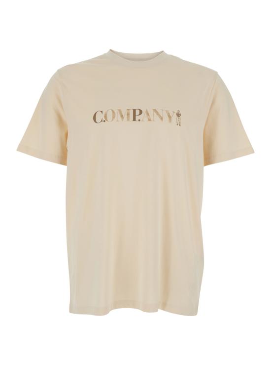 26SS 씨피 컴퍼니 30/1 저지 숏슬리브 로고 티셔츠 20CMTS085A005100W114 Beige