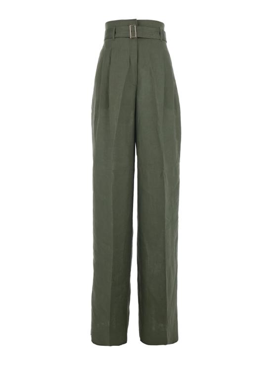 26SS 막스마라 스튜디오 스트레이트 팬츠 2616131092600037 Green