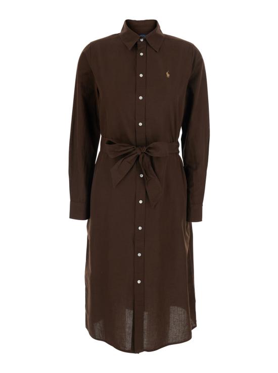 26SS 폴로 랄프로렌 미디 원피스 211A96346003 Brown