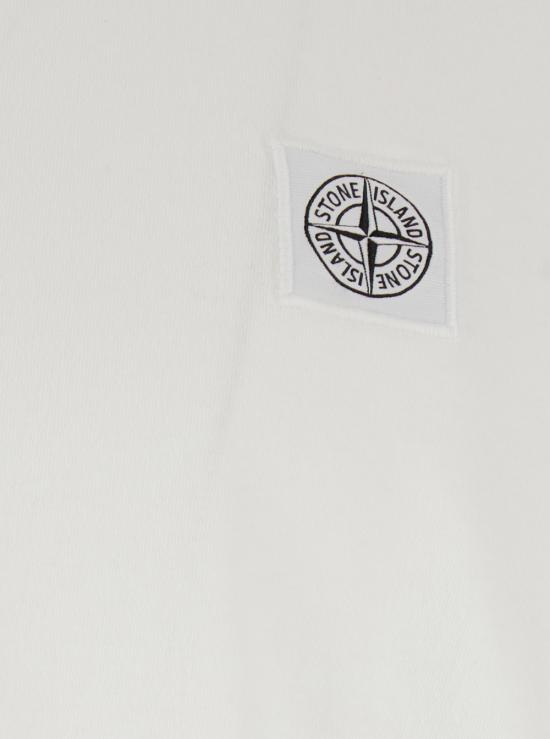 26SS 스톤 아일랜드 오가닉 코튼 저지 피사토 이펙트 티셔츠 L1S152100026S0057V0001 White - STONE ISLAND