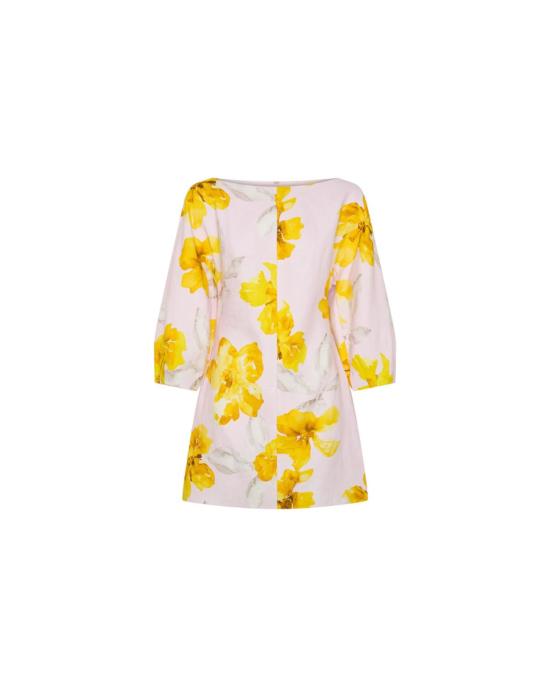  Kivari 숏 원피스 키바리 프랑신 미니 드레스 핑크/옐로우