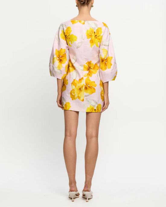  Kivari 숏 원피스 키바리 프랑신 미니 드레스 핑크/옐로우 - OTHER BRANDS