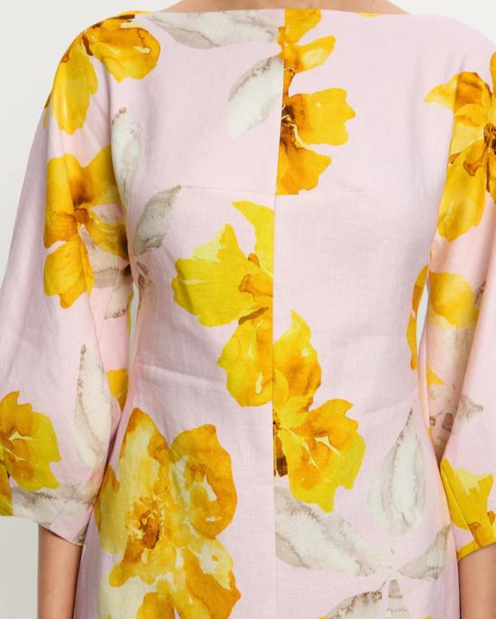  Kivari 숏 원피스 키바리 프랑신 미니 드레스 핑크/옐로우 - OTHER BRANDS