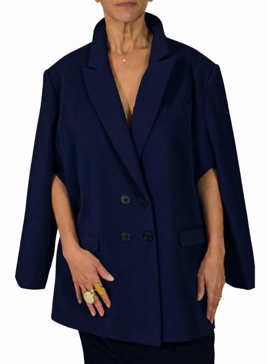  메그 수트 자켓 케이프 재킷