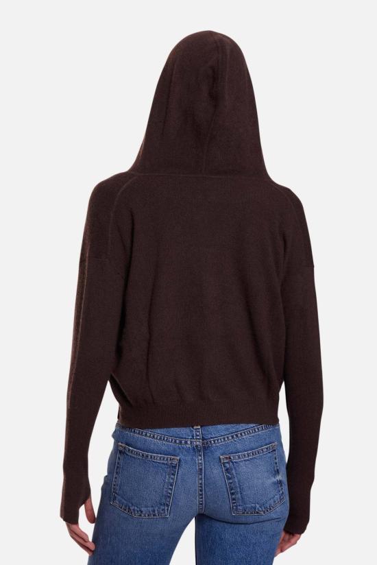  더 타일 클럽 스웨터 타일 클럽 에이미 캐시미어 지퍼 후드 티셔츠 - THE TILE CLUB