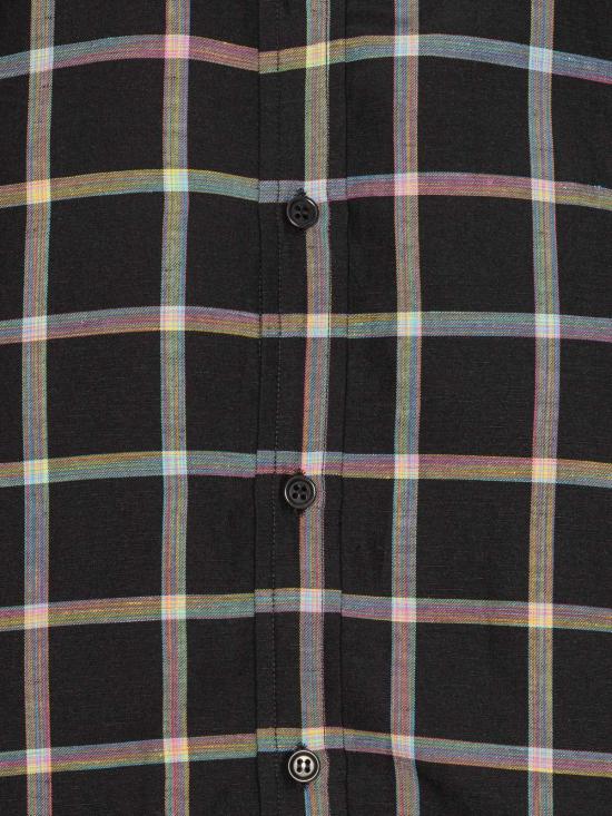  헨릭 빕스코브 셔츠 Henrik Vibskov 블록 셔츠 블랙 체크 - HENRIK VIBSKOV