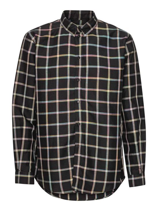  헨릭 빕스코브 셔츠 Henrik Vibskov 블록 셔츠 블랙 체크