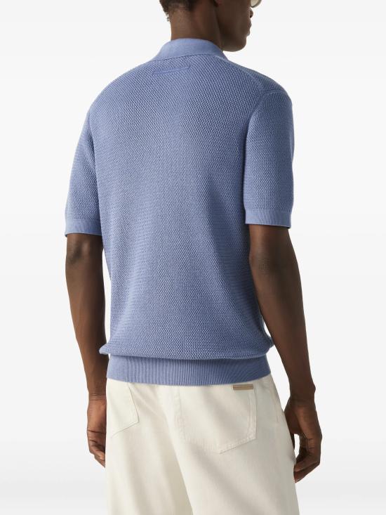 26SS 에르메네질도제냐 폴로 티셔츠 UHC26A3C31 P06 Lilac - ERMENEGILDO ZEGNA