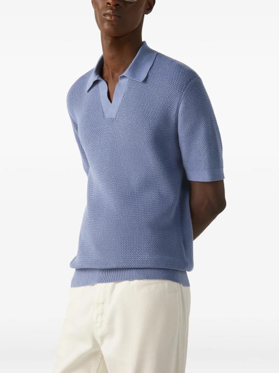 26SS 에르메네질도제냐 폴로 티셔츠 UHC26A3C31 P06 Lilac - ERMENEGILDO ZEGNA