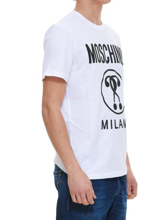  모스키노 반팔 티셔츠 070320411001 White - MOSCHINO