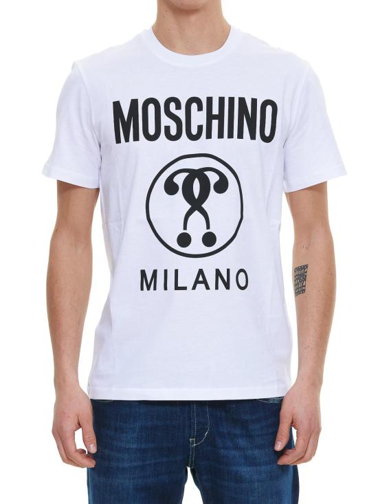  모스키노 반팔 티셔츠 070320411001 White - MOSCHINO