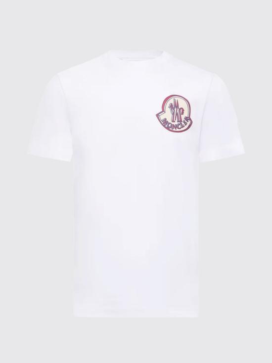 26SS 몽클레어 반팔 티셔츠 L10918C0003489B8U 00A White