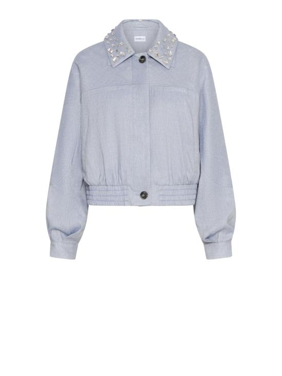 26SS 마렐라 봄버 자켓 2613041061200 VIRGOLA003 Clear Blue