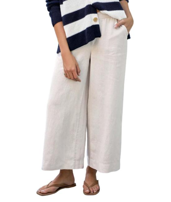  프랭크 앤 에일린 스트레이트 팬츠 프랭크 & 아일린 메이지 풀온 크롭 와이드 레그 팬츠