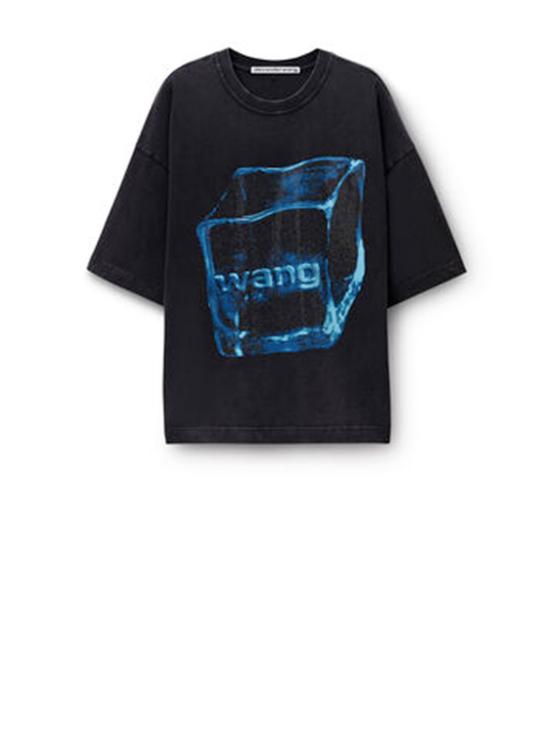 26SS 알렉산더 왕 반팔 티셔츠 UCC2261990 011 WASHED BLACK