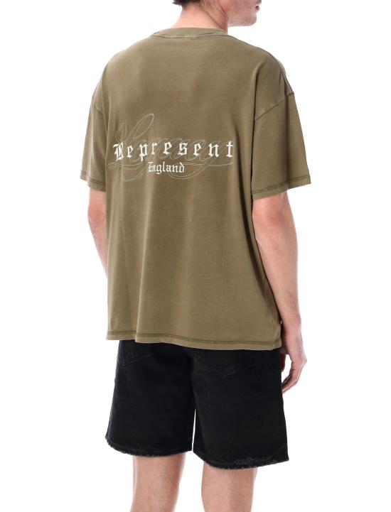 26SS 리프레젠트 반팔 티셔츠 MLM100178 59 AGED KHAKI - REPRESENT