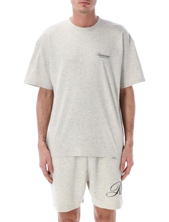 26SS 리프레젠트 반팔 티셔츠 OCM41201 30 CREAM MARL