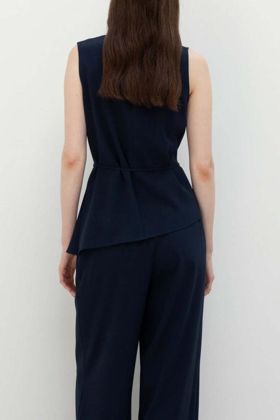  알투더블유 블라우스 R2 W Berne 카울넥  네이비 - R2W