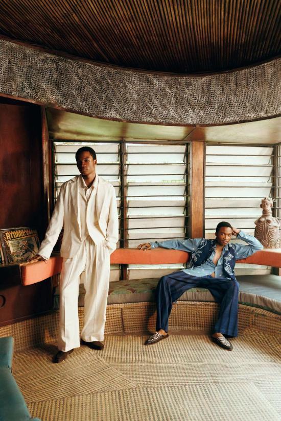  포스트 임페리얼 스트레이트 팬츠 X This Is Us 아자사 트라우저 - POST IMPERIAL