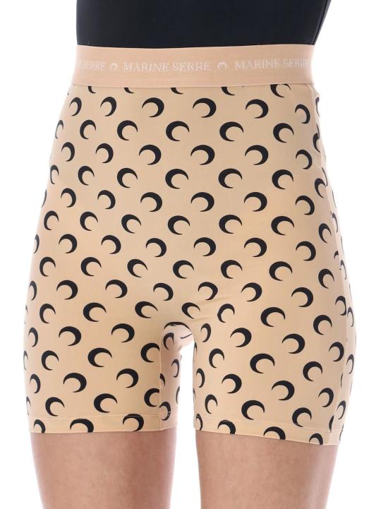  마린세르 숏팬츠 마린 세르 리사이클드 문 쇼츠 탄 블랙 문 - MARINE SERRE