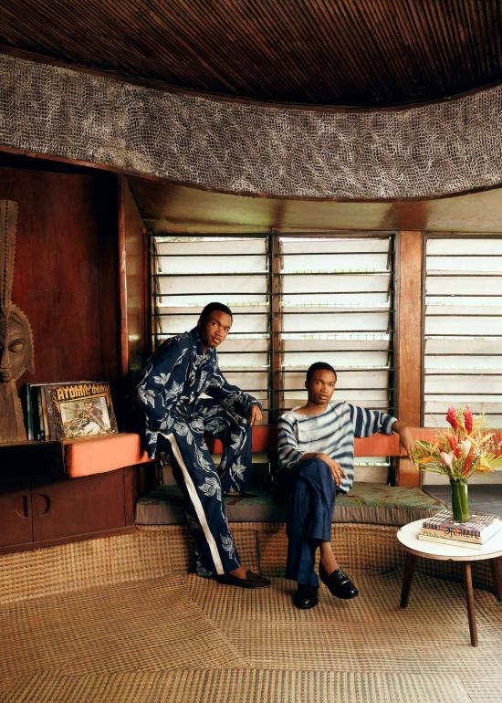  포스트 임페리얼 수트 자켓 X 디스 이즈 어스 아자사 갤럭틱 스템 프린트 블레이저 - POST IMPERIAL