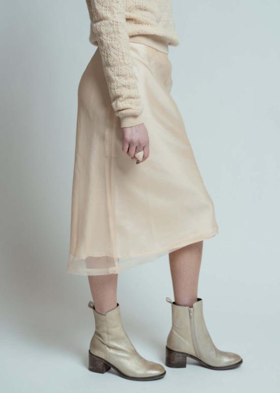  Brazeau Tricot 스커트 브라조 트리코 오르간자 레이디  블론드 - OTHER BRANDS