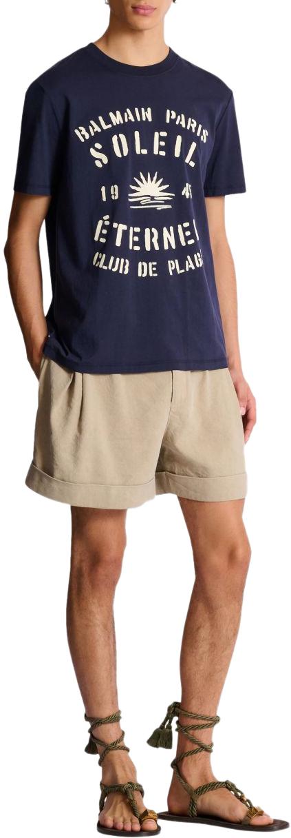 26SS 발망 탑 GH0EG000GF57SFQ BLUE - BALMAIN