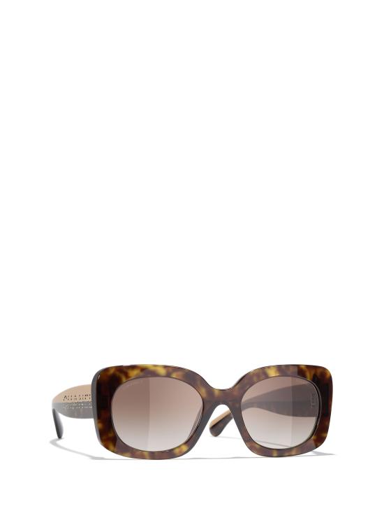 26FW 샤넬 선글라스 CH5563B C714S5 DARK HAVANA - CHANEL
