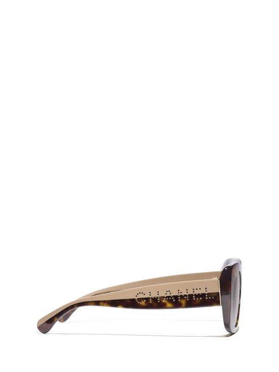 26FW 샤넬 선글라스 CH5563B C714S5 DARK HAVANA - CHANEL