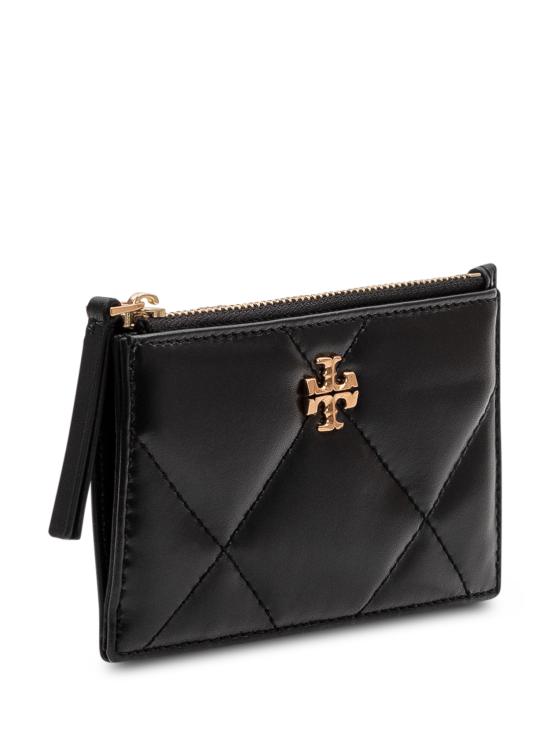 26SS 토리버치 키라 다이아몬드 큉트 집 카드 케이스 158629 001 BLACK - TORY BURCH