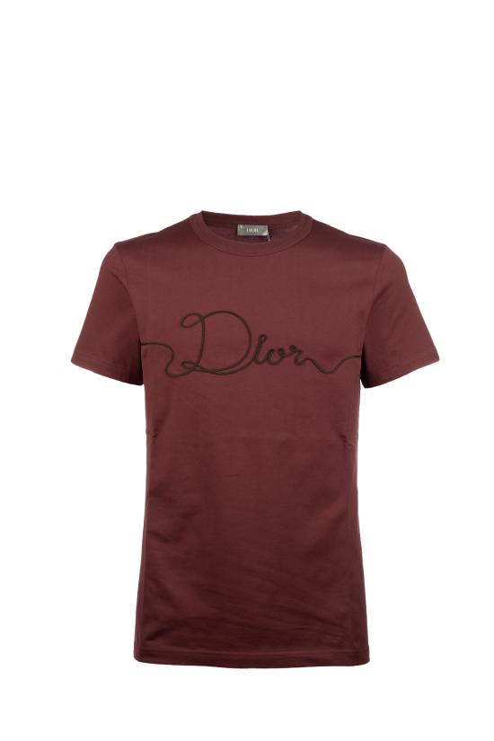 26SS 디올 반팔 티셔츠 613J668A0677 C387 BORDEAUX