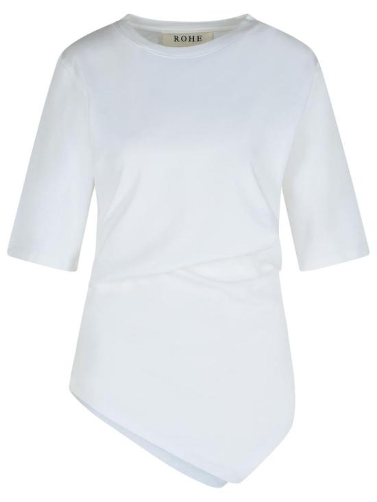 26SS 로에 반팔 티셔츠 41620206 100 Bianco