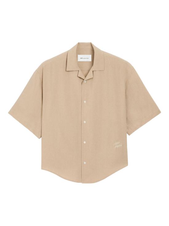 26SS 아미 반팔 티셔츠 HSH830VI0036 229 CAFFE CREAM