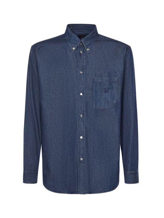 26SS 펜디 긴팔 셔츠 FS1296AVZGF0QA2 BLUE DOM