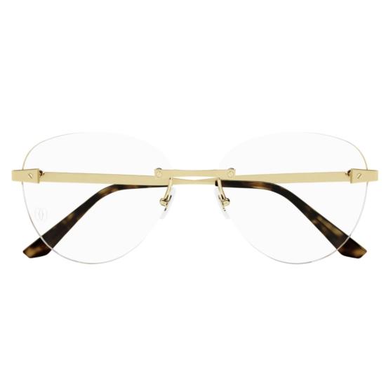 26SS 까르띠에 선글라스 CT0338O 001 GOLD GOLD TRANSPARENT - CARTIER