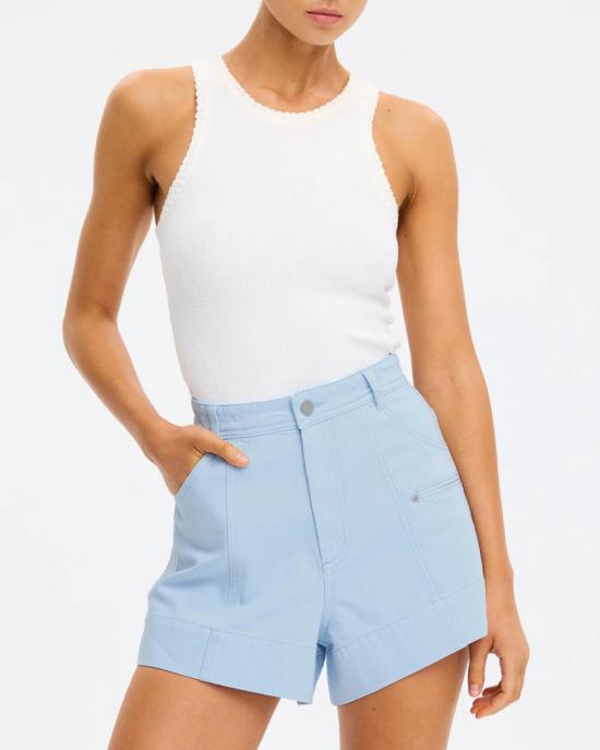  Kivari 데님 숏팬츠 키바리 에비 데님 반바지 스카이 블루 - OTHER BRANDS