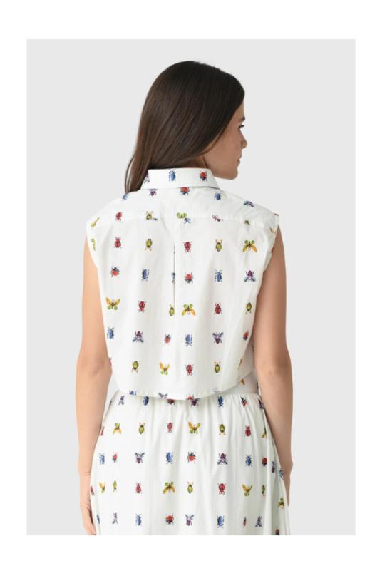  Project Adamo 민소매 티셔츠 프로젝트 아다모 호퍼 탑 아이보리 - OTHER BRANDS