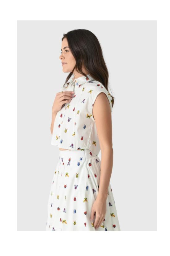  Project Adamo 민소매 티셔츠 프로젝트 아다모 호퍼 탑 아이보리