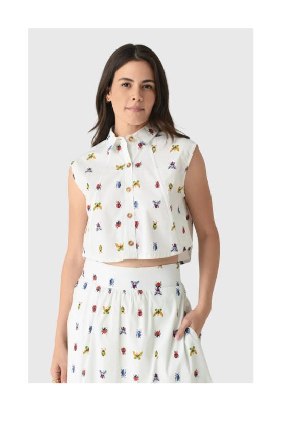  Project Adamo 민소매 티셔츠 프로젝트 아다모 호퍼 탑 아이보리 - OTHER BRANDS