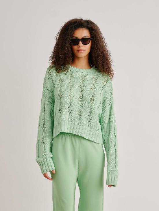  사블린 스웨터 트리스탄 케이블니트 풀오버