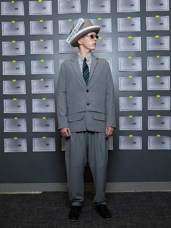  헨릭 빕스코브 스트레이트 팬츠 Henrik Vibskov 개미 바지 바지 회색 - HENRIK VIBSKOV