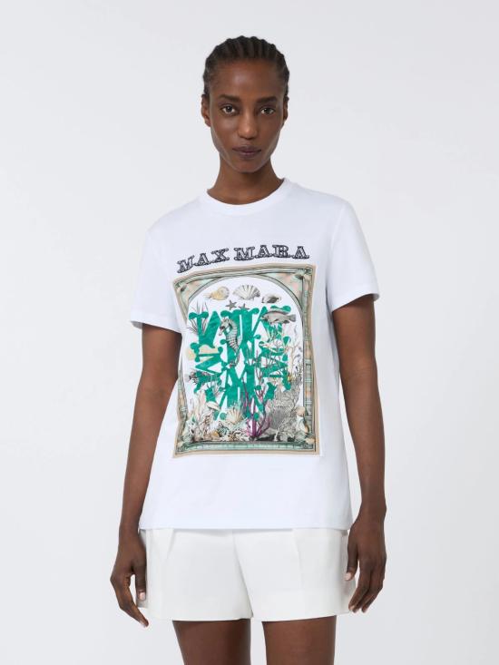 26SS 막스마라 반팔 티셔츠 2611941062600 019 White - MAX MARA