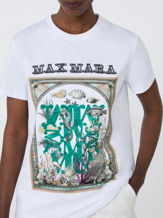 26SS 막스마라 반팔 티셔츠 2611941062600 019 White - MAX MARA