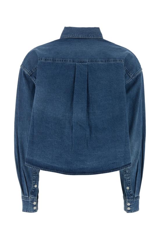 26SS 셀린느 데님 크롭 셔츠 RC0BC2N67 GDP1 INDIGOWHISPER - CELINE