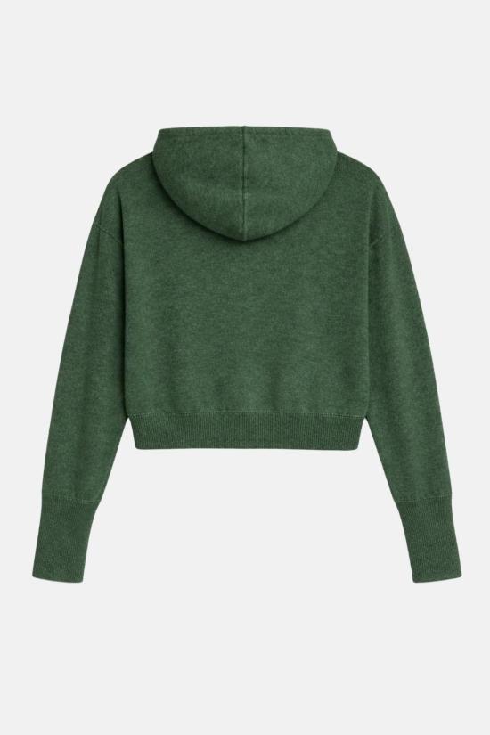  더 타일 클럽 스웨터 타일 클럽 에이미 캐시미어 지퍼 후드티 올리브 - THE TILE CLUB